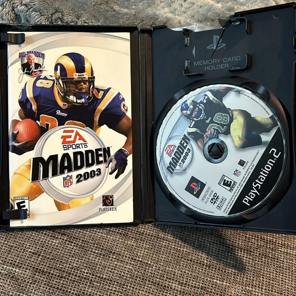 Sony PlayStation 2 Sports Games NBA Live 7 NFL Madden 2003 EA Sports